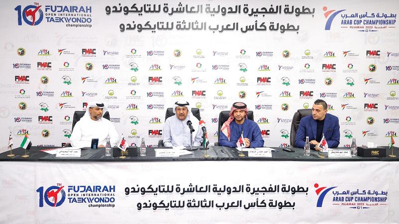 أكثر من 2000 مشارك في كأس العرب و«دولية الفجيرة» للتايكواندو